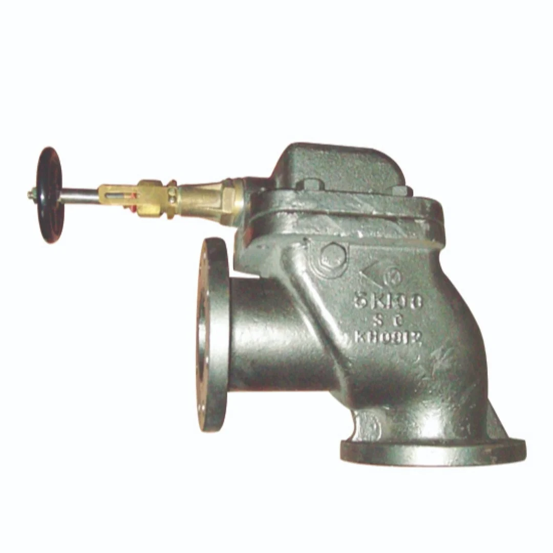 MARINE ANGLE STROM VALVE  - Marine Valves showing detailed view with specifications and design features in realistic presentation